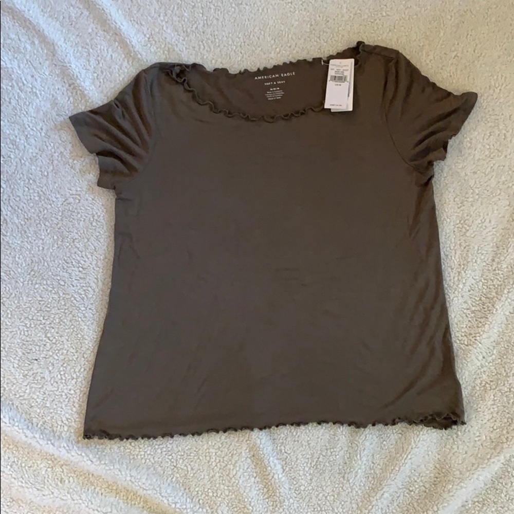 American Eagle Olive Green Shirt